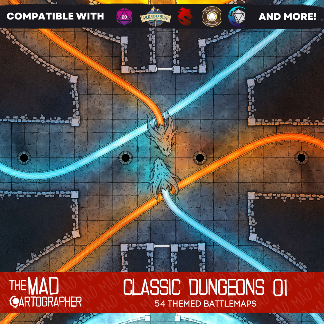 Classic Dungeons - Map Image Pack