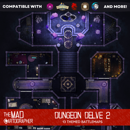 Dungeon Delve 2 - Map Image Pack