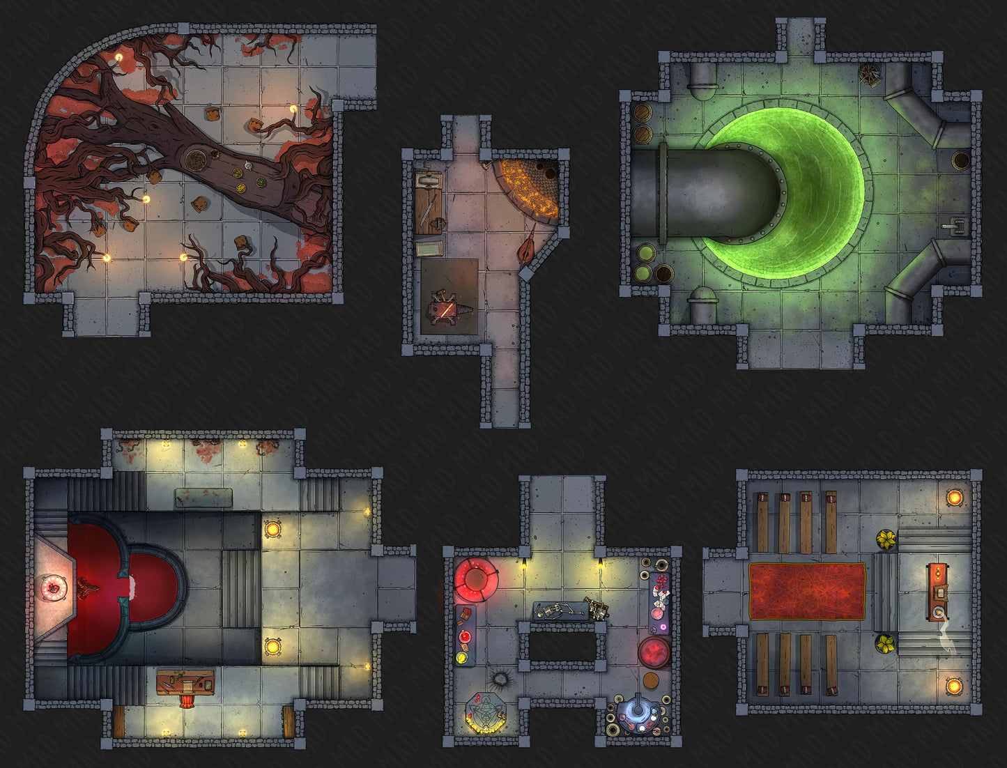 Modular Dungeons - Map Image Pack