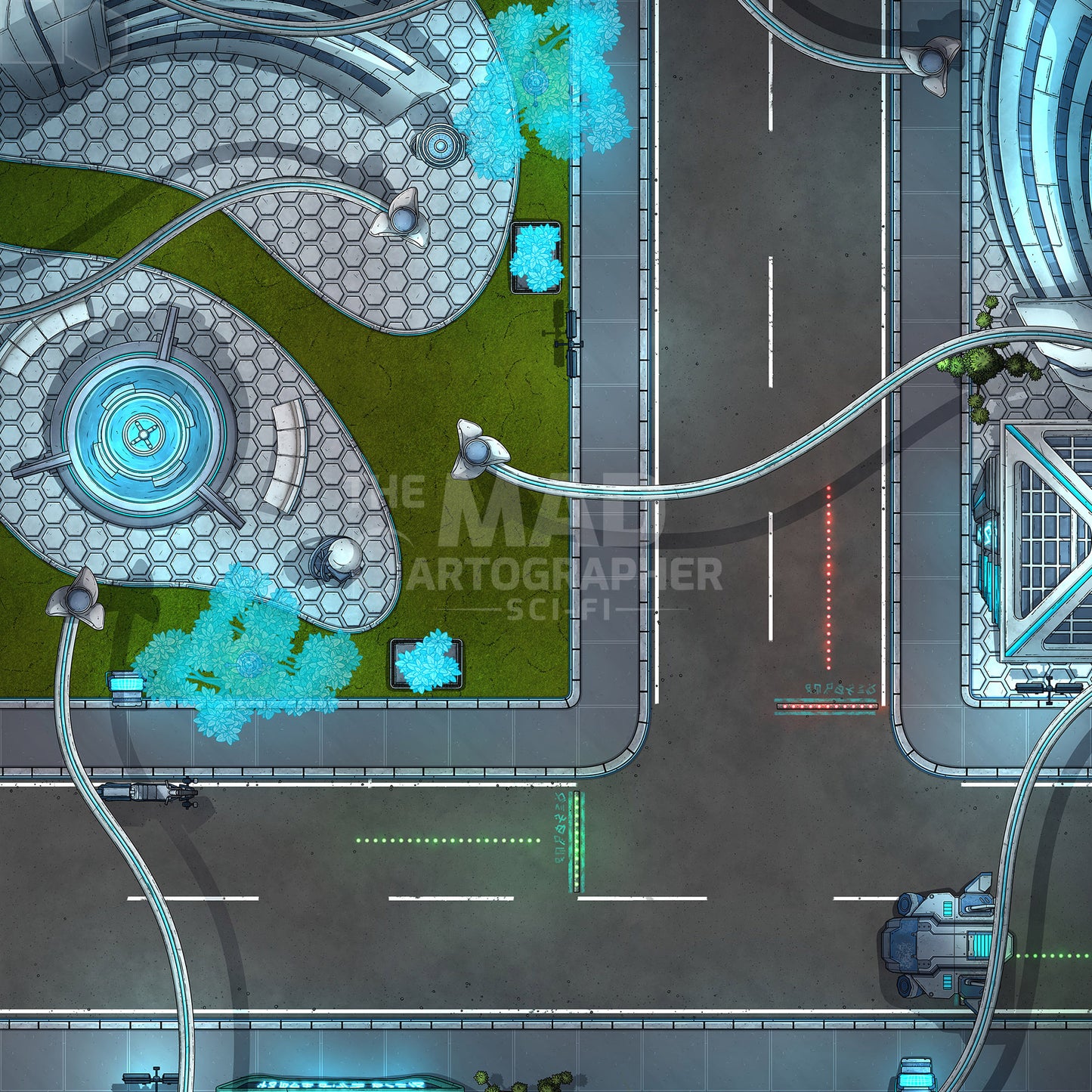 Sci-Fi City Map Image Pack