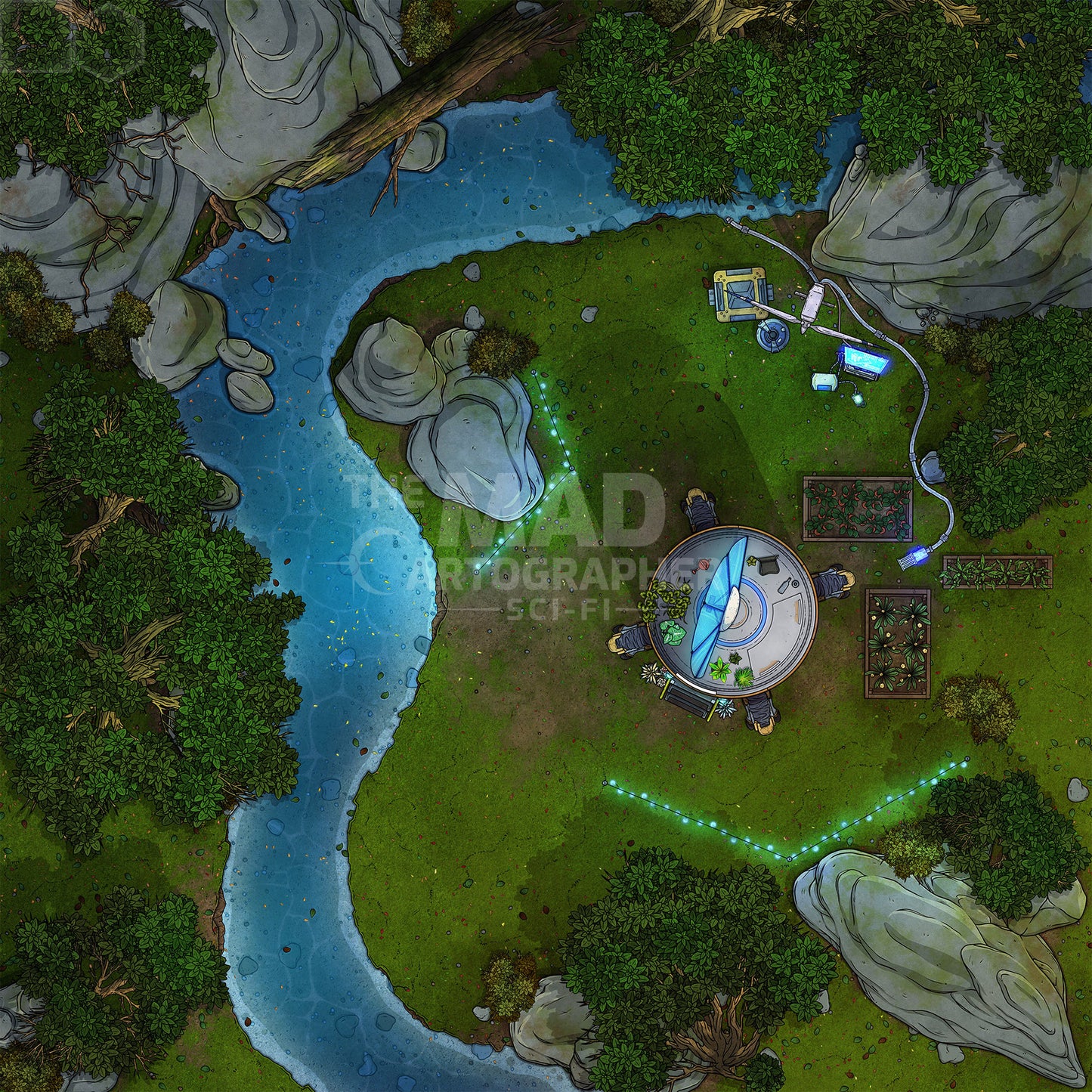 Solarpunk Map Image Pack