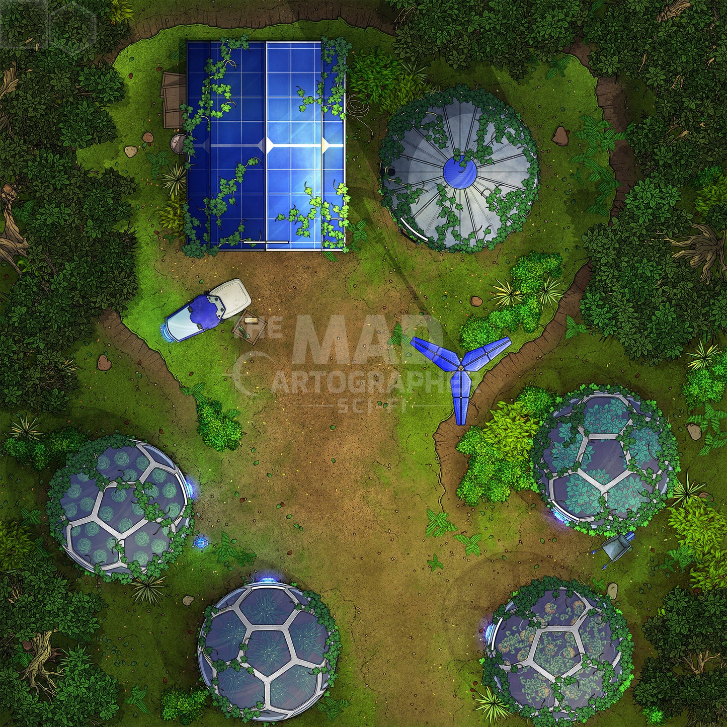 Solarpunk Map Image Pack