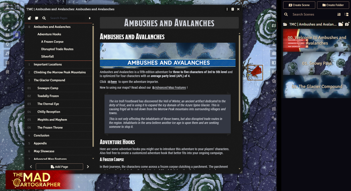 MADventure: Ambushes & Avalanches (APL4)
