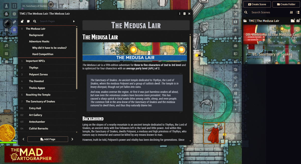 MADventure: The Medusa Lair (APL 2)