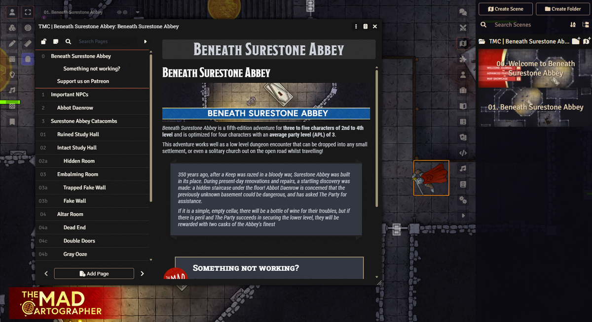 MADventure: Beneath Surestone Abbey (APL3)