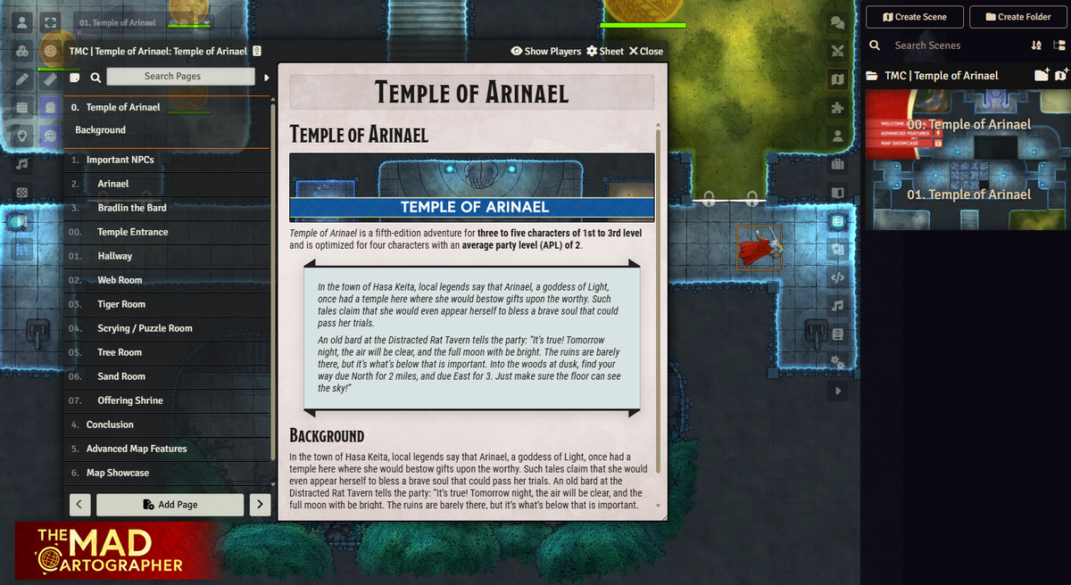 MADventure: The Temple of Arinael (APL2)
