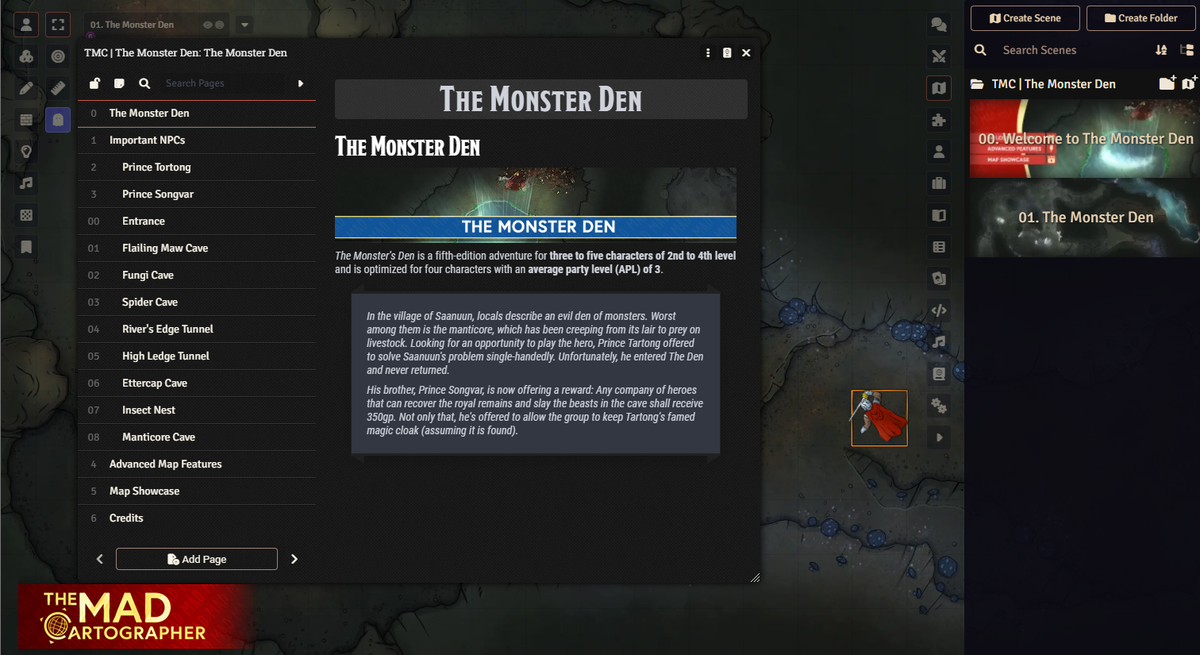 MADventure: The Monster Den (APL3-4)