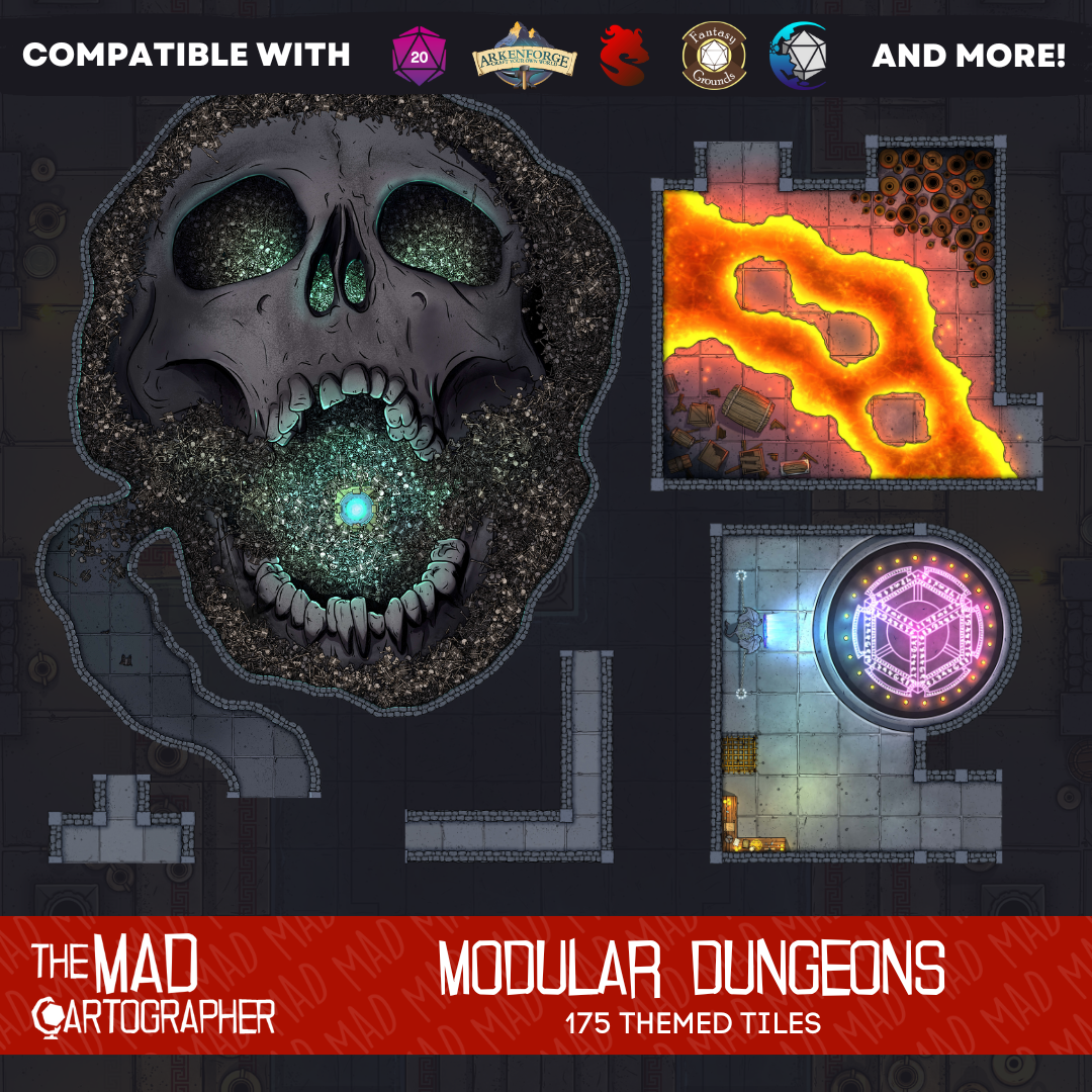 Modular Dungeons - Map Image Pack