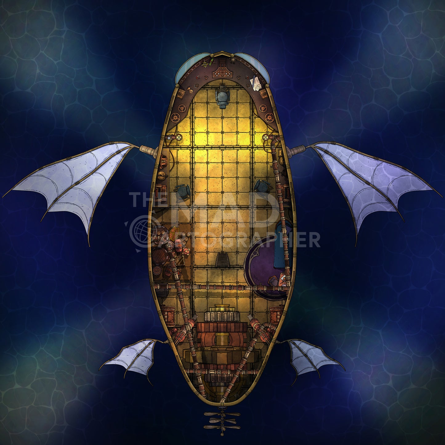 Steampunk Planet Map Image Pack