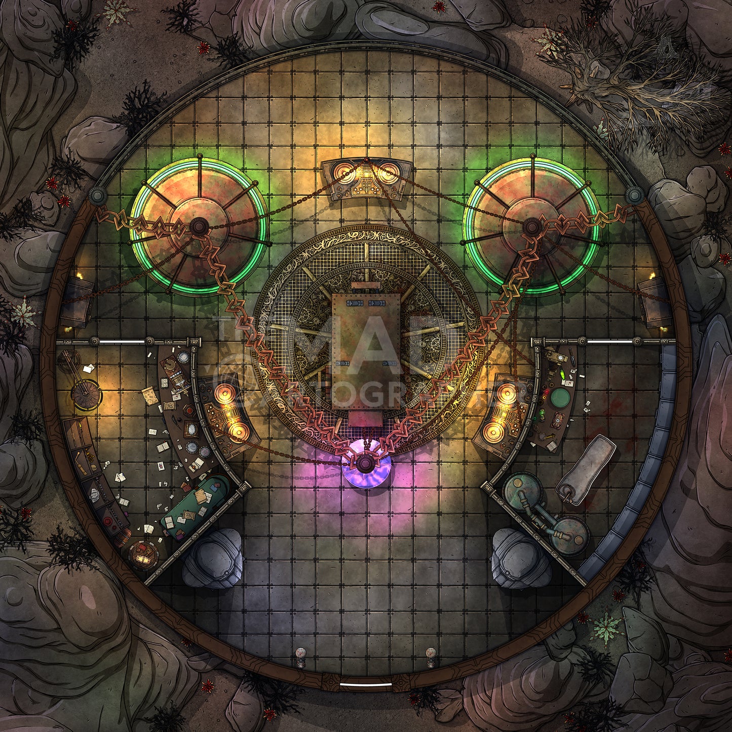 Steampunk Planet Map Image Pack