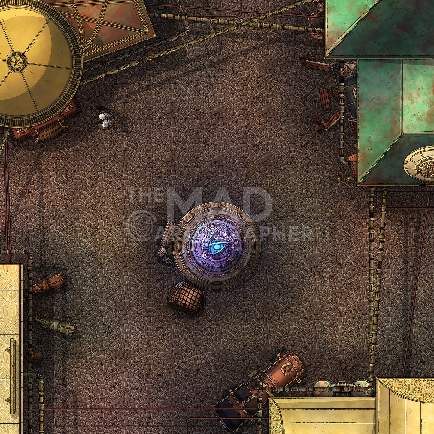 Steampunk Planet Map Image Pack