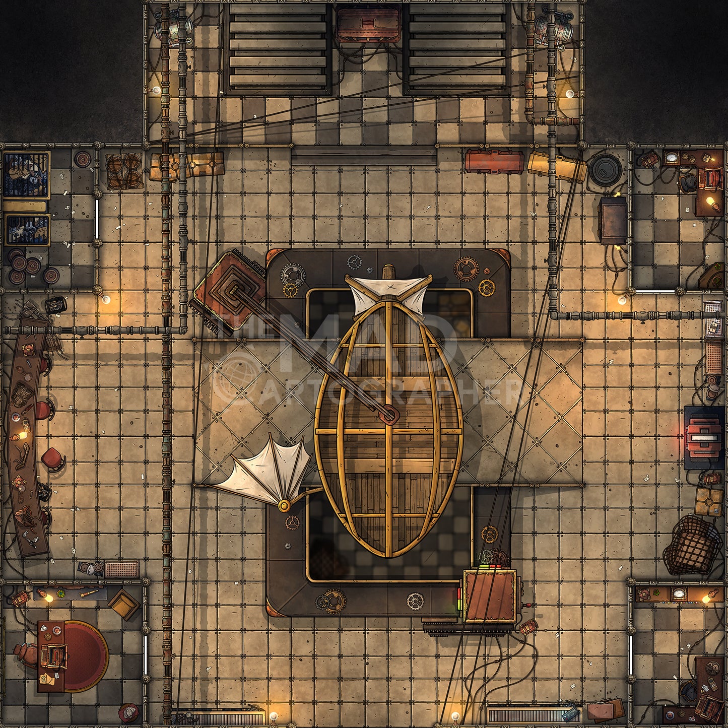 Steampunk Planet Map Image Pack