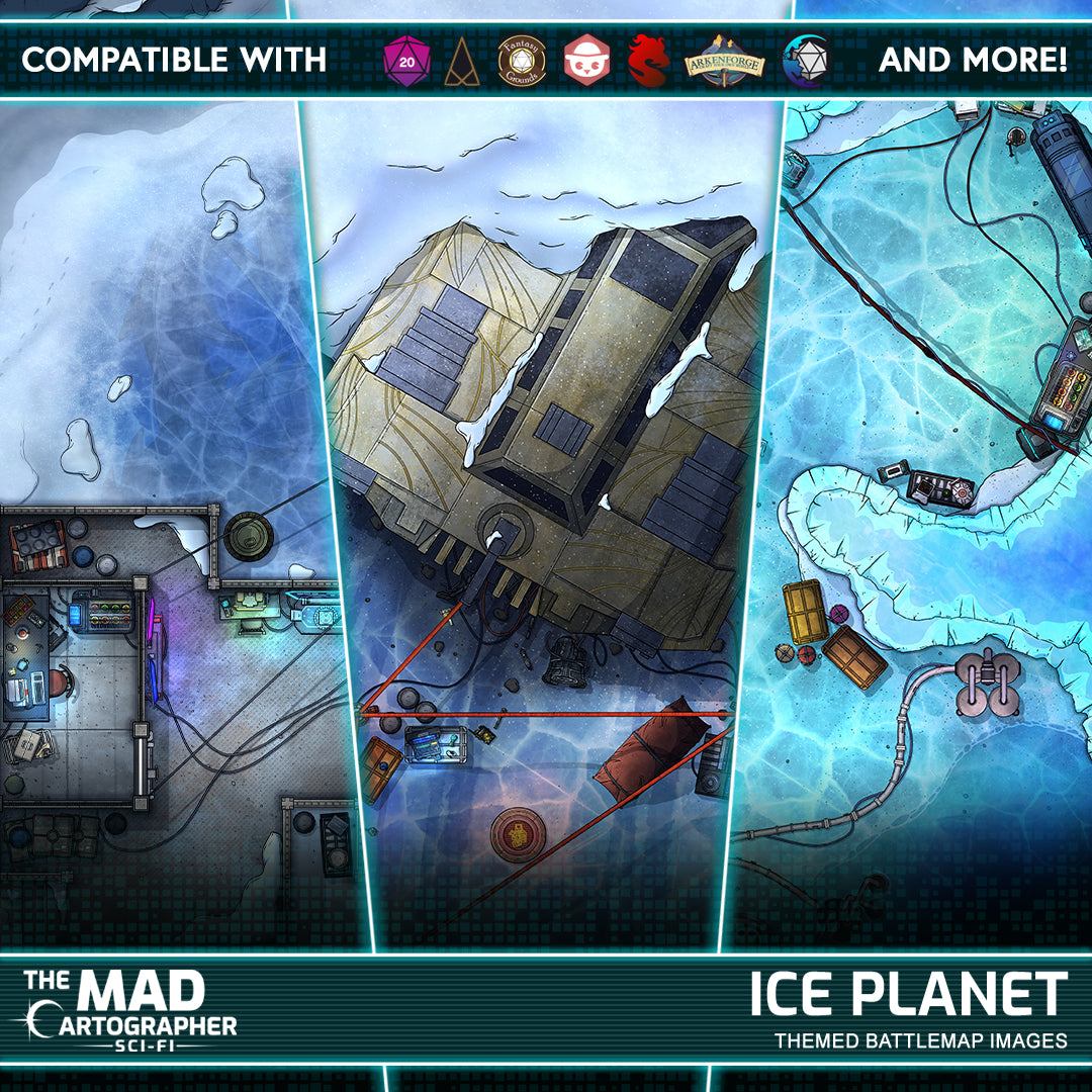 Ice Planet Map Image Pack