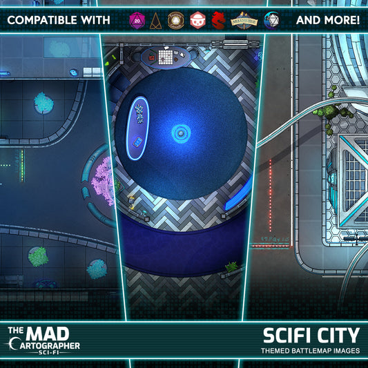 Sci-Fi City Map Image Pack