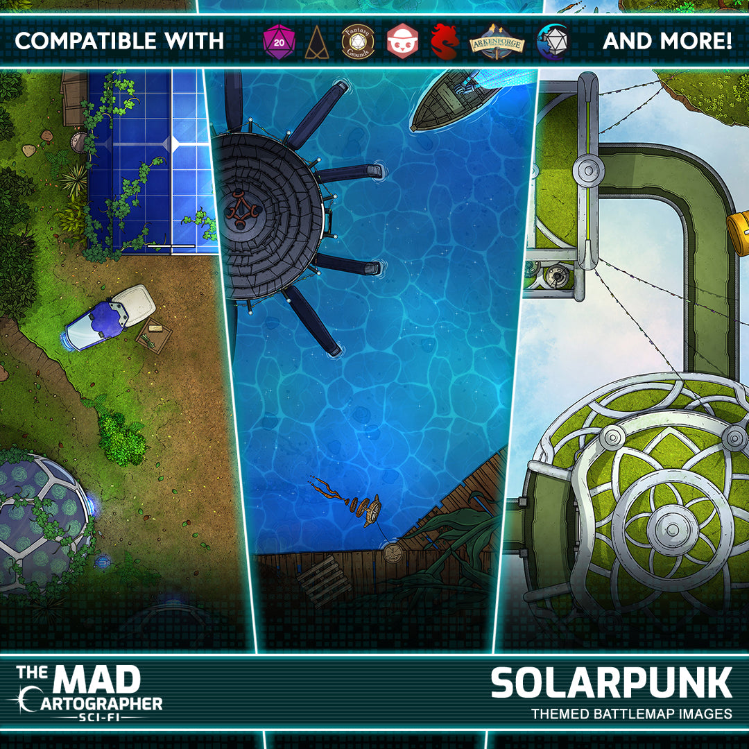 Solarpunk Map Image Pack
