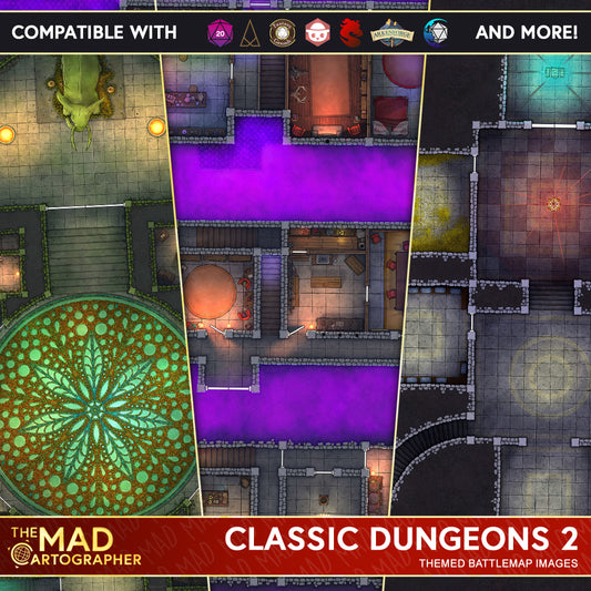 Classic Dungeons 2 - Map Image Pack