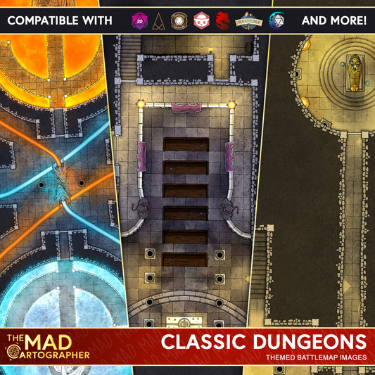 Classic Dungeons - Map Image Pack