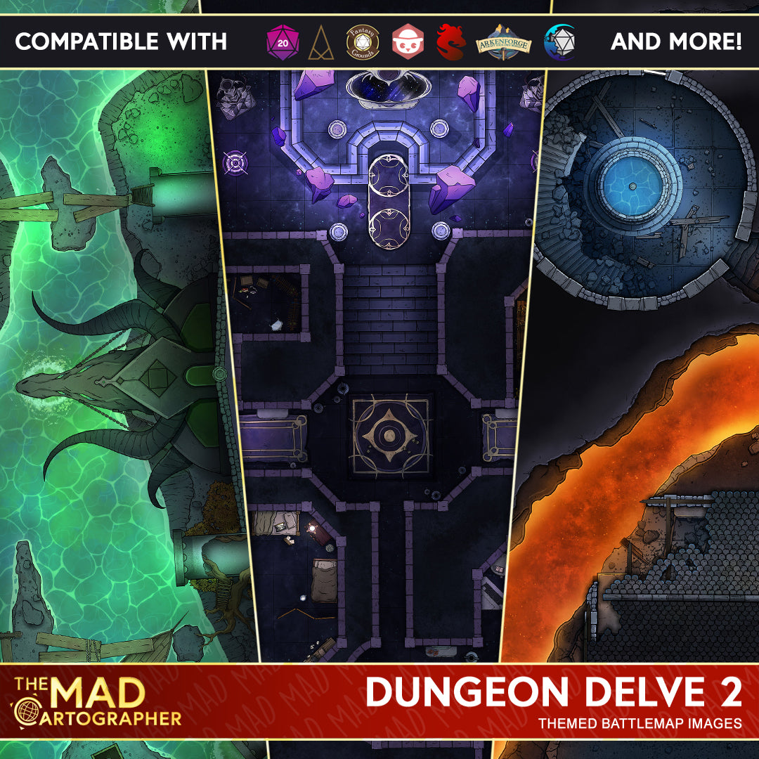 Dungeon Delve 2 - Map Image Pack – The MAD Network