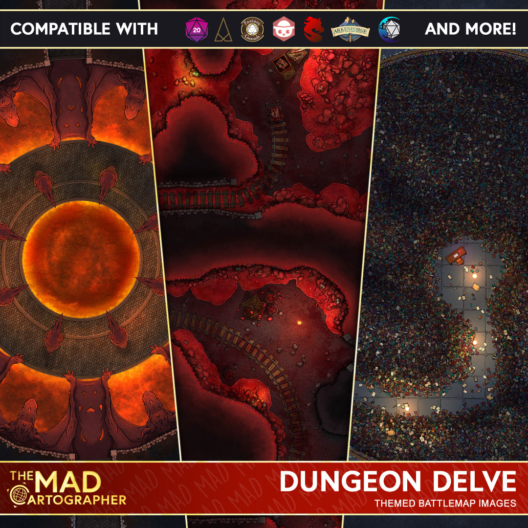 Dungeon Delve - Map Image Pack – The MAD Network